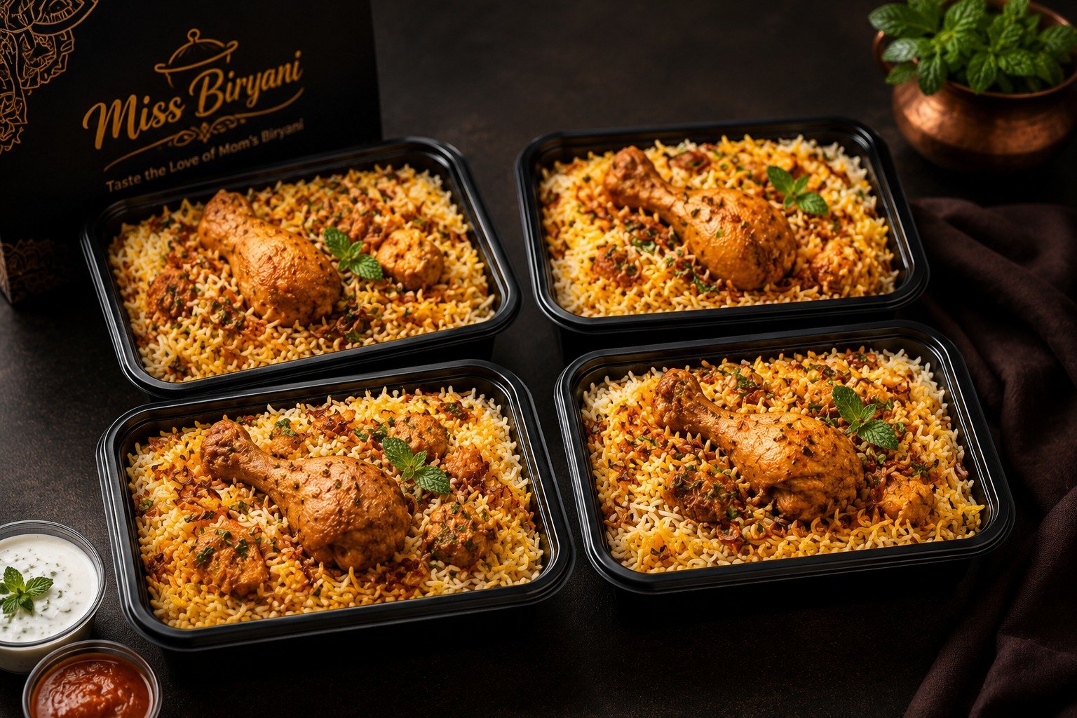 Chicken Biryani Large x4